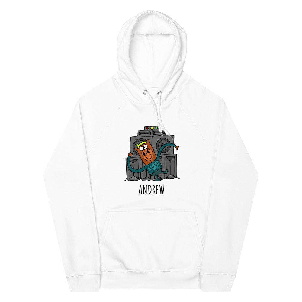 Wobble Dancing - Personalised unisex eco raglan hoodie