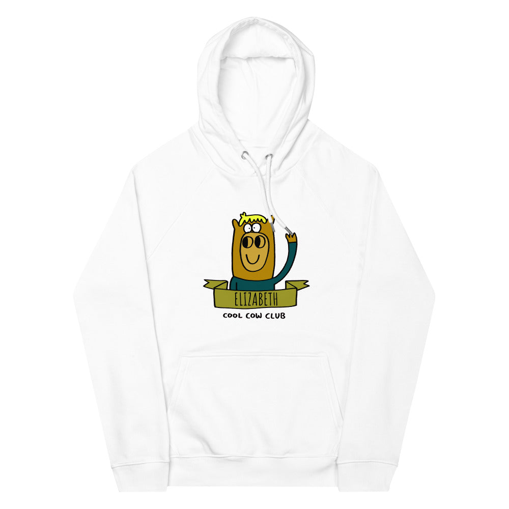 Cool Cow Club - Personalised unisex eco raglan hoodie