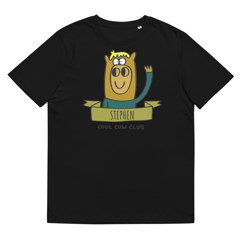 Cool Cow Club - Personalised Unisex organic cotton t-shirt