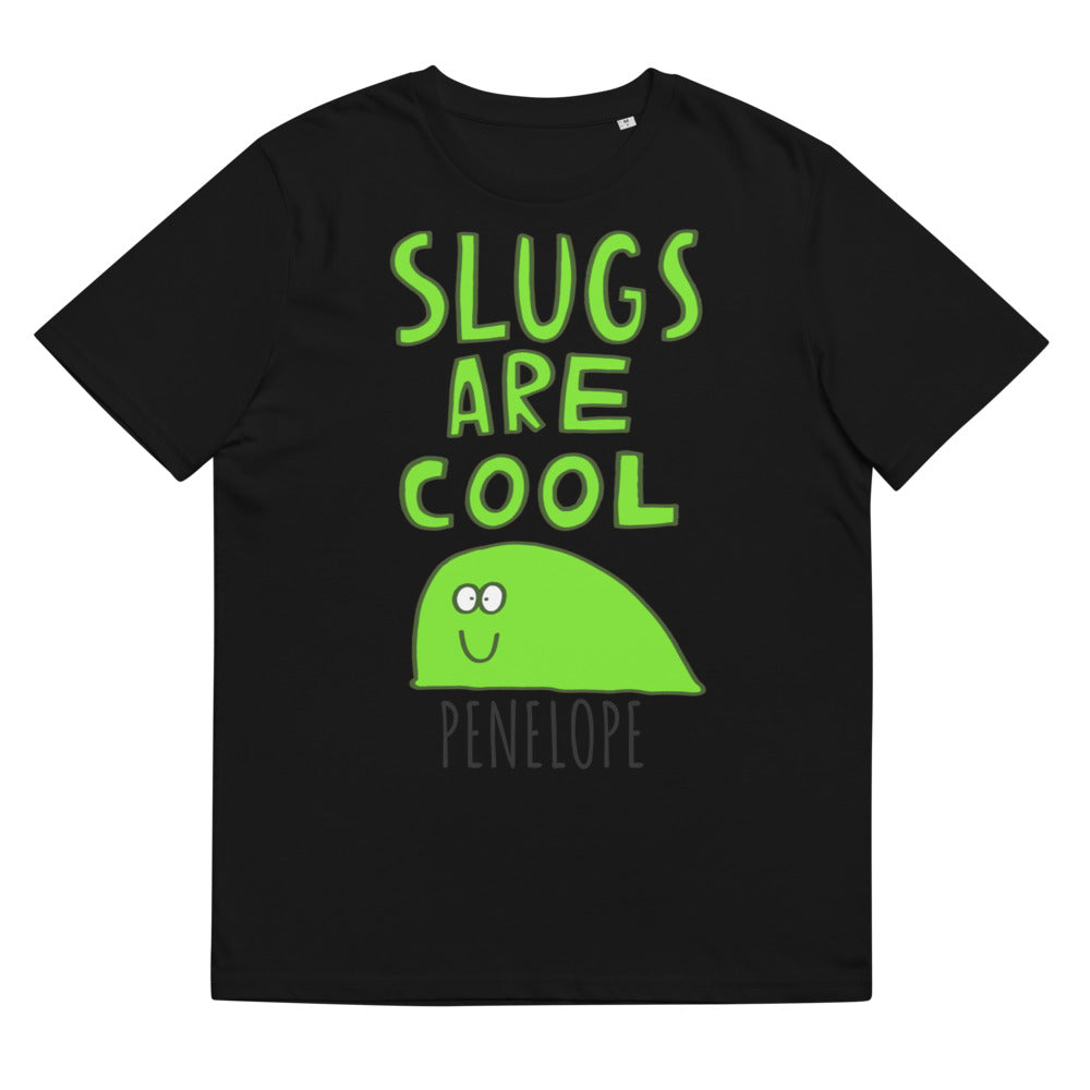Dave the Slug - Personalised unisex organic cotton t-shirt