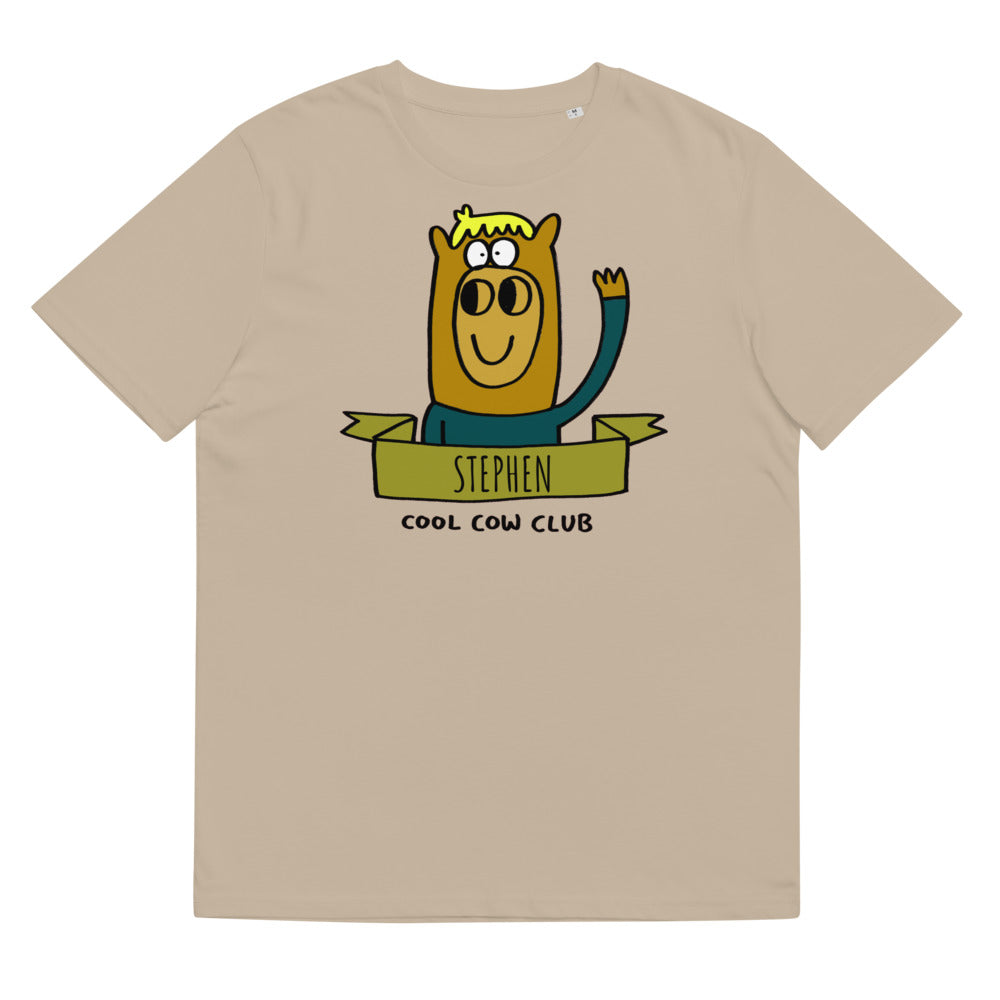 Cool Cow Club - Personalised Unisex organic cotton t-shirt