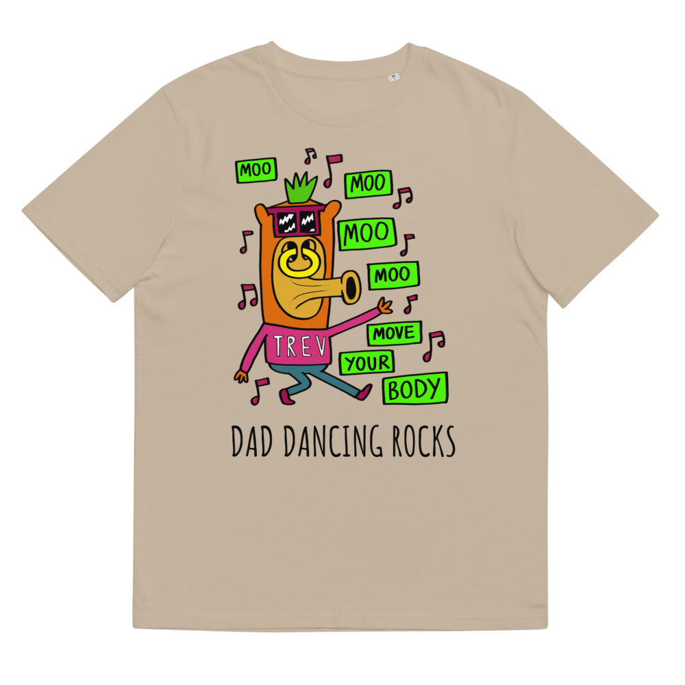 Dad Dancing - Personalised unisex organic cotton t-shirt