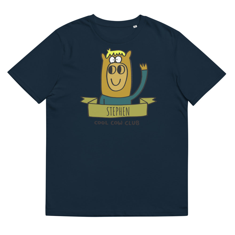 Cool Cow Club - Personalised Unisex organic cotton t-shirt