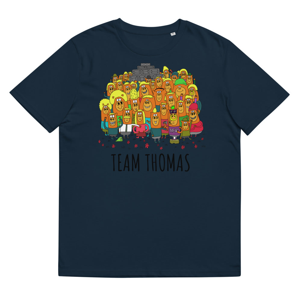 The Crew - Personalised unisex organic cotton t-shirt