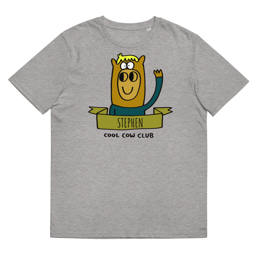 Cool Cow Club - Personalised Unisex organic cotton t-shirt