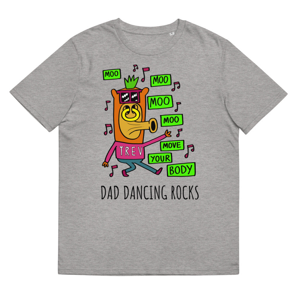 Dad Dancing - Personalised unisex organic cotton t-shirt