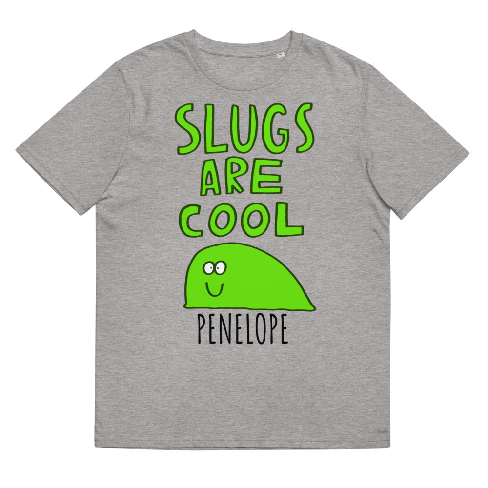 Dave the Slug - Personalised unisex organic cotton t-shirt