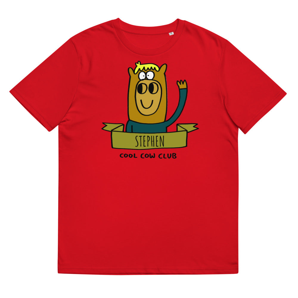 Cool Cow Club - Personalised Unisex organic cotton t-shirt