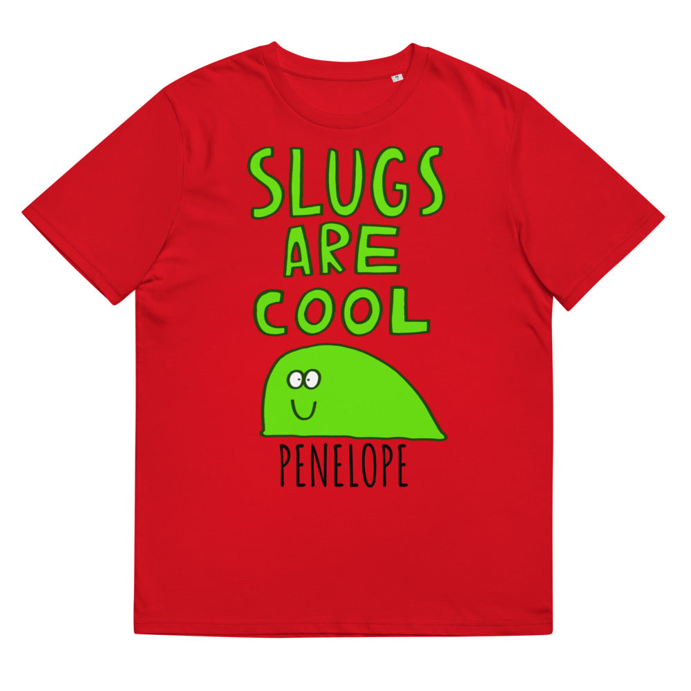 Dave the Slug - Personalised unisex organic cotton t-shirt