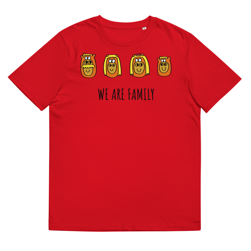 Family - Personalised unisex organic cotton t-shirt