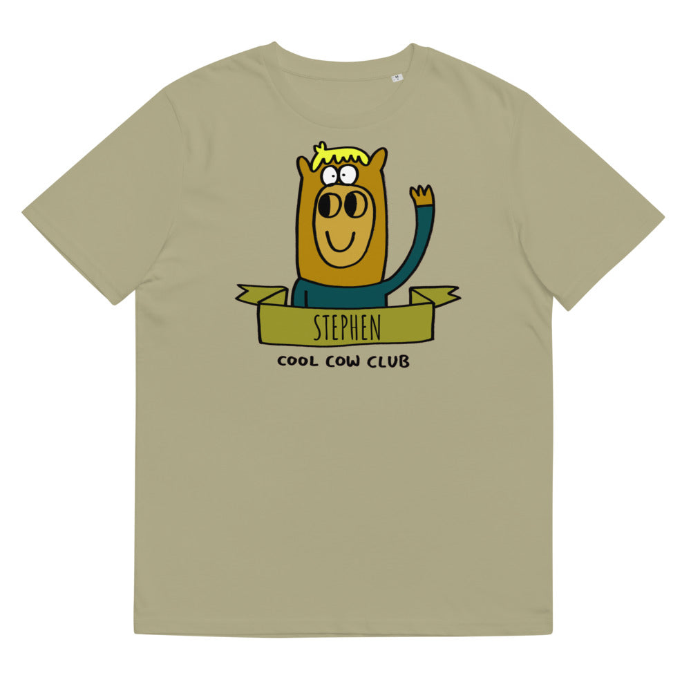 Cool Cow Club - Personalised Unisex organic cotton t-shirt