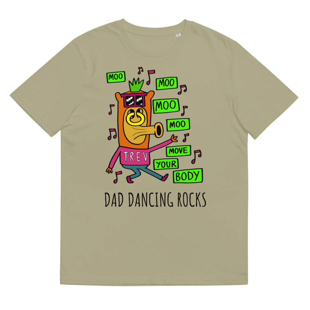 Dad Dancing - Personalised unisex organic cotton t-shirt