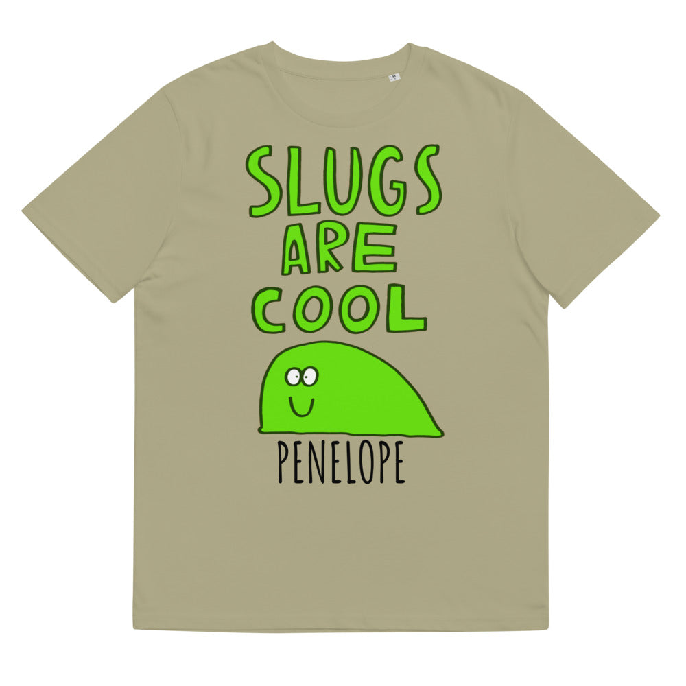 Dave the Slug - Personalised unisex organic cotton t-shirt