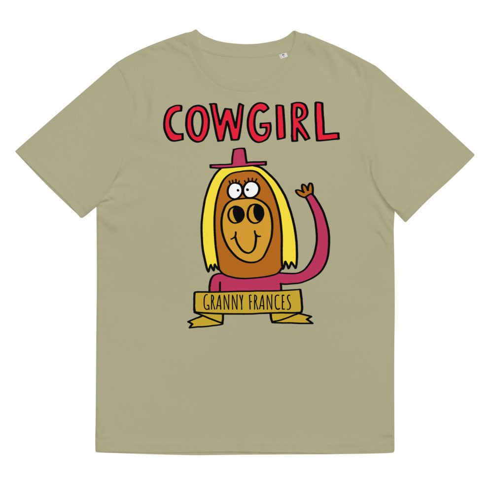Cowgirl - Personalised unisex organic cotton t-shirt