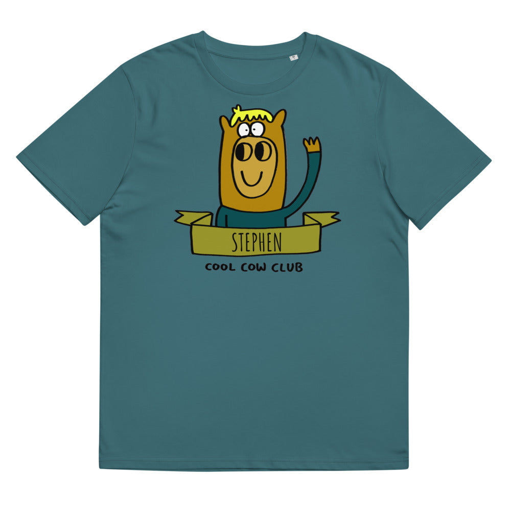 Cool Cow Club - Personalised Unisex organic cotton t-shirt