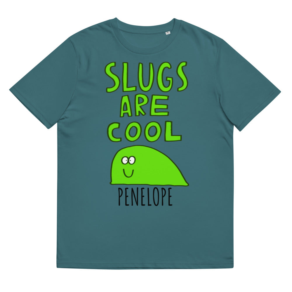 Dave the Slug - Personalised unisex organic cotton t-shirt