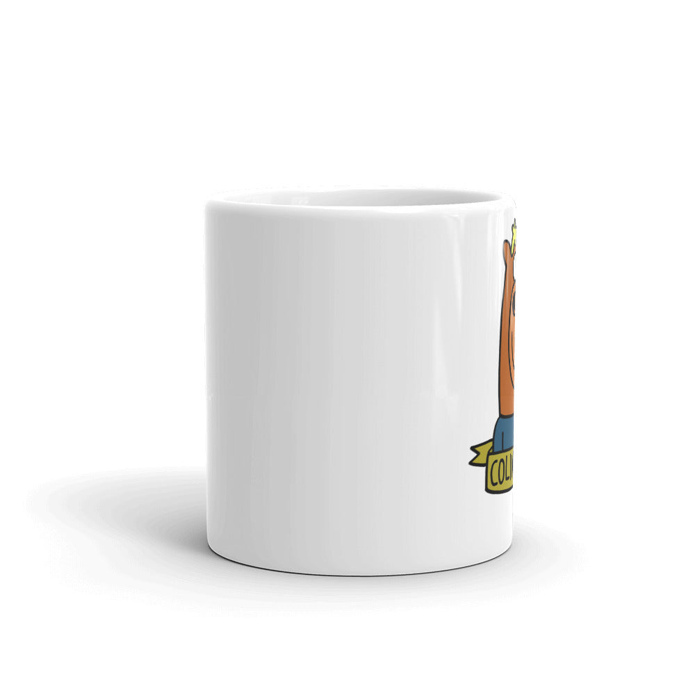 Colin Waving - White glossy mug