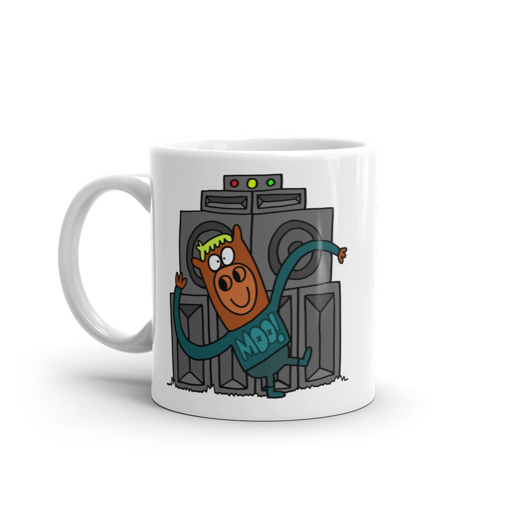 Wobble Dancing - White glossy mug