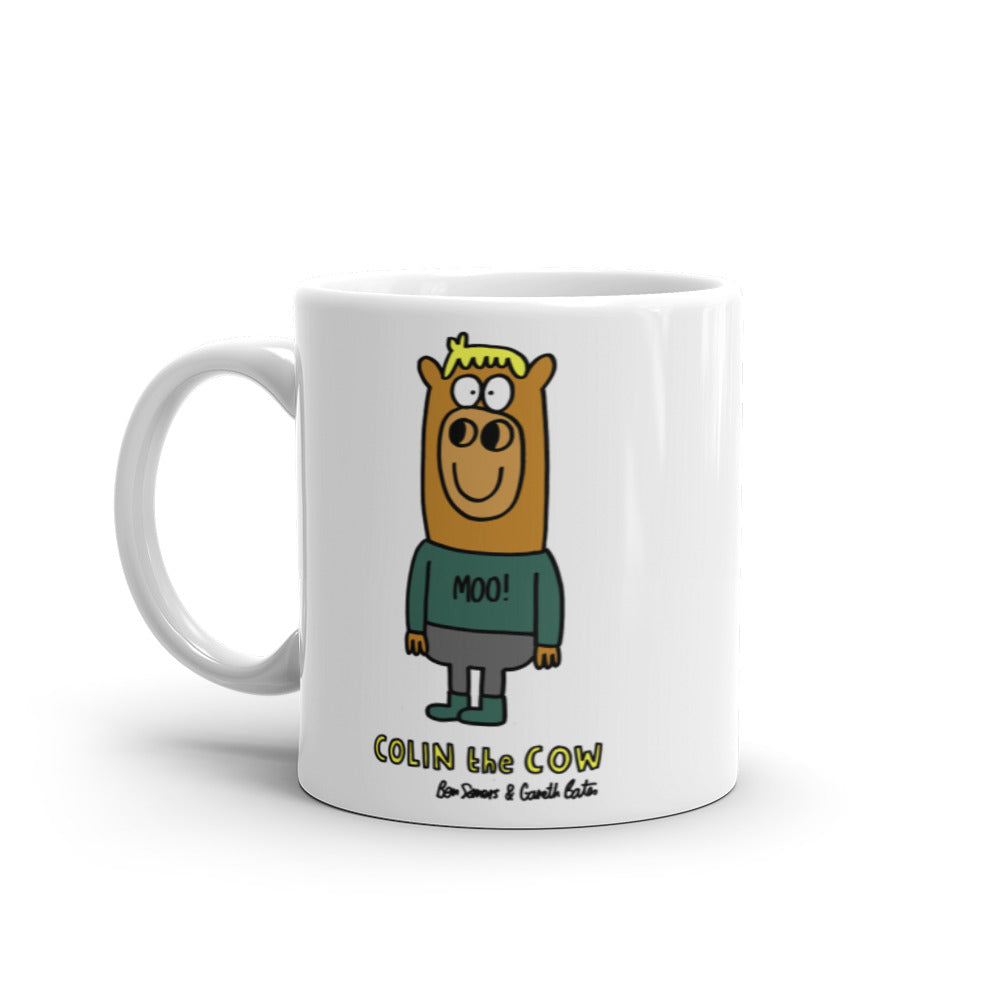 Colin the Cow - White glossy mug