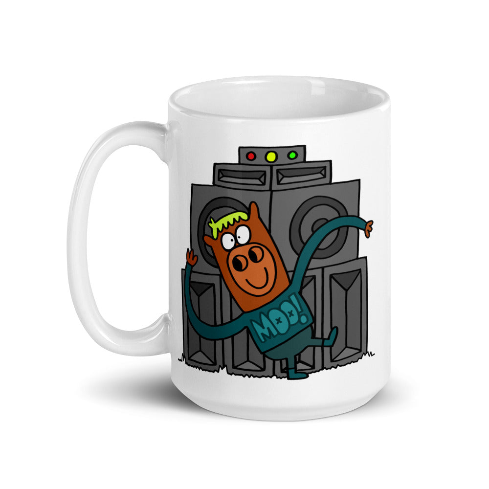 Wobble Dancing - White glossy mug