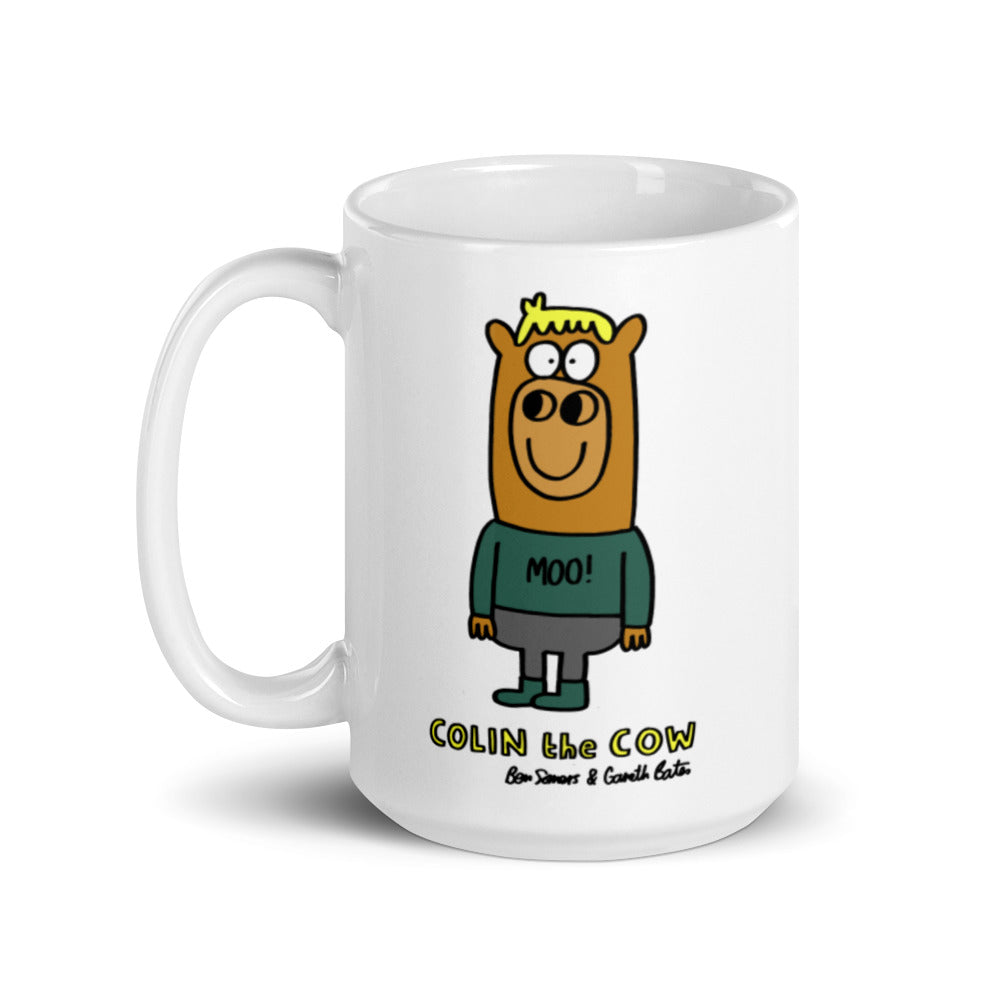 Colin the Cow - White glossy mug