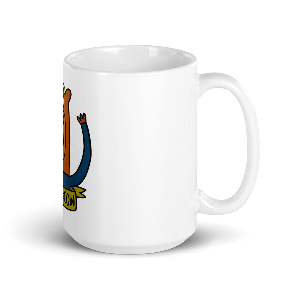 Colin Waving - White glossy mug