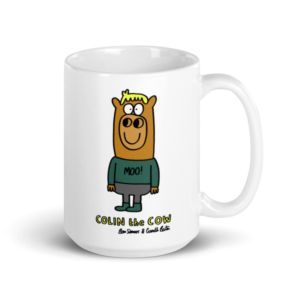Colin the Cow - White glossy mug