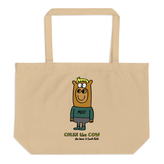 Colin the Cow - Large organic tote bag