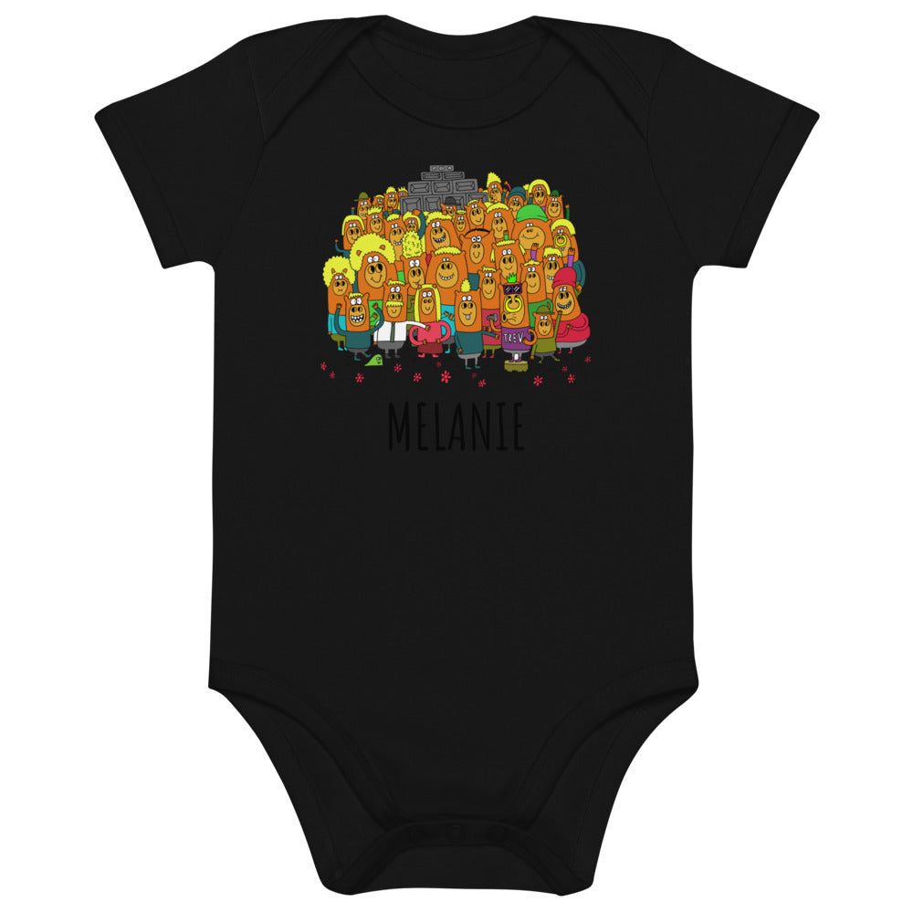 The Crew - Personalised organic cotton baby bodysuit