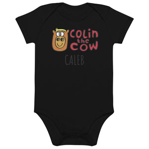 Colin's Logo - Personalised organic cotton baby bodysuit