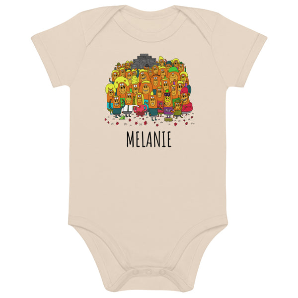 The Crew - Personalised organic cotton baby bodysuit