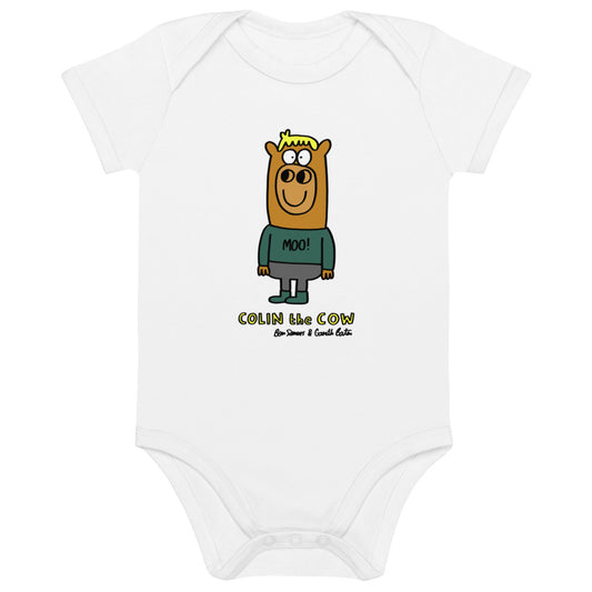 Colin the Cow - Organic cotton baby bodysuit