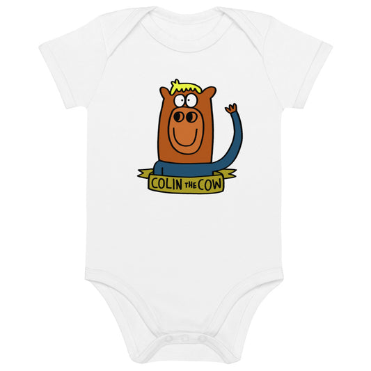 Colin Waving - Organic cotton baby bodysuit