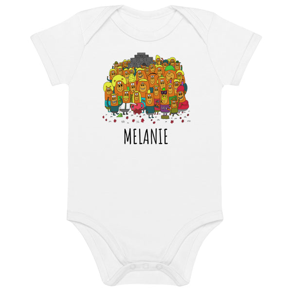 The Crew - Personalised organic cotton baby bodysuit