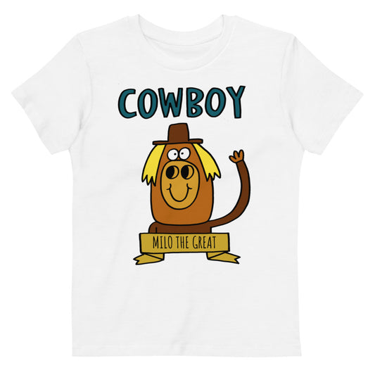 Cowboy - Personalised organic cotton kids t-shirt