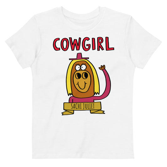 Cowgirl - Personalised organic cotton kids t-shirt