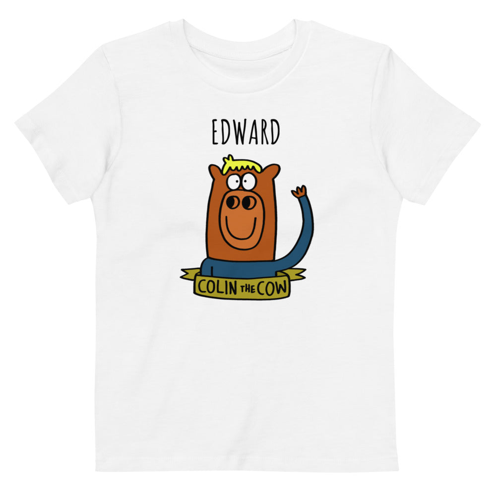 Colin Waving - Personalised organic cotton kids t-shirt