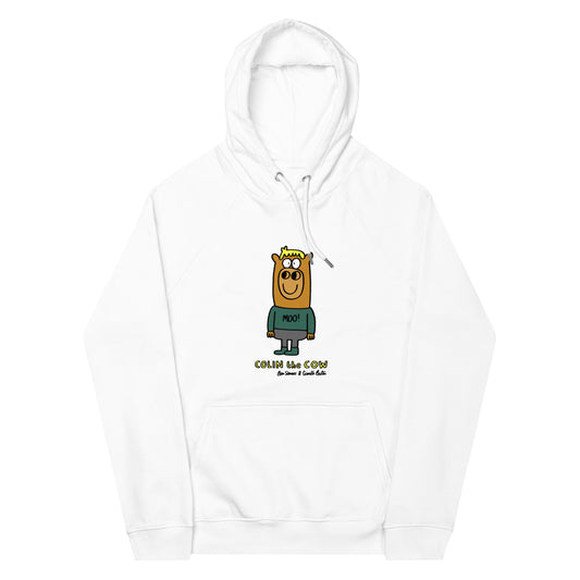 Colin the Cow - Unisex eco raglan hoodie