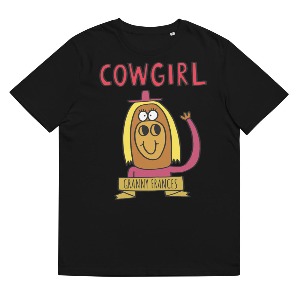 Cowgirl - Personalised unisex organic cotton t-shirt