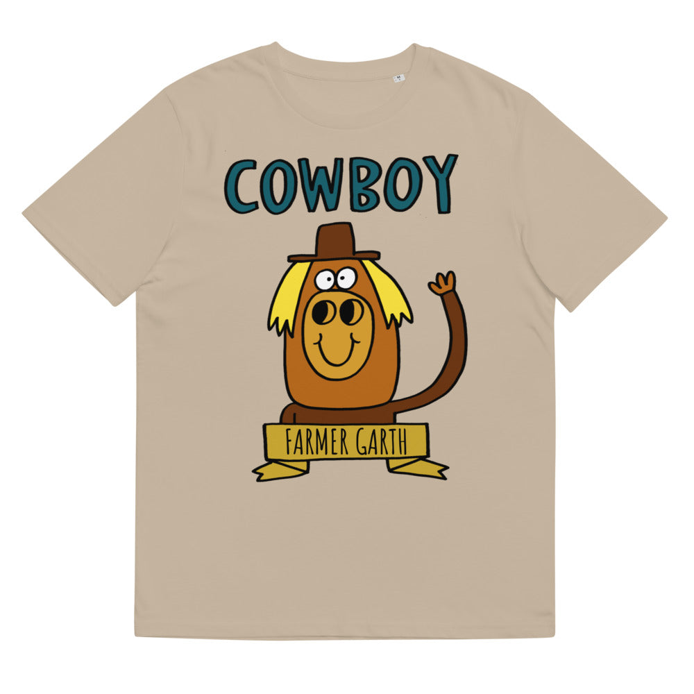 Cowboy - Personalised unisex organic cotton t-shirt