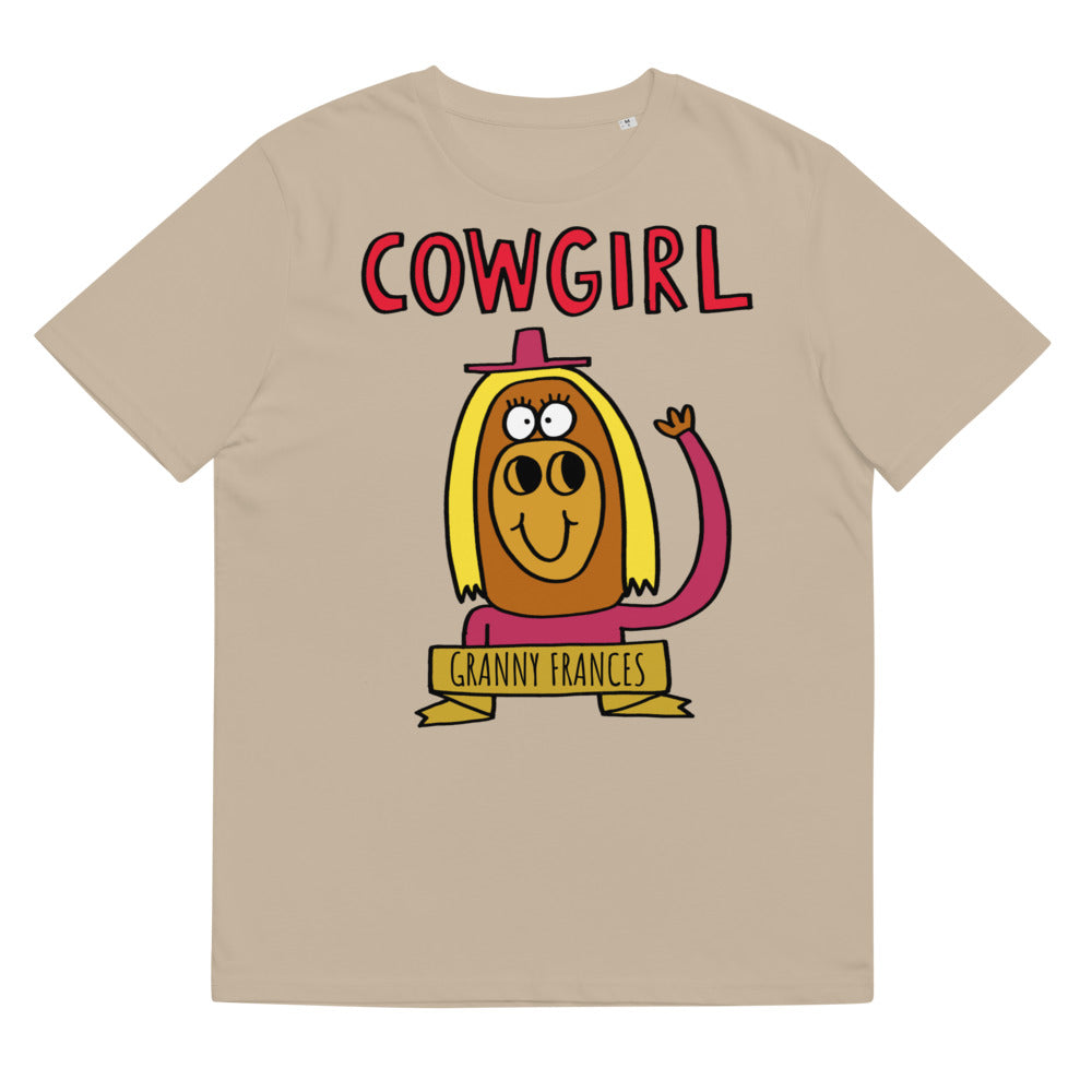 Cowgirl - Personalised unisex organic cotton t-shirt