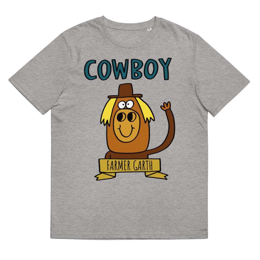 Cowboy - Personalised unisex organic cotton t-shirt