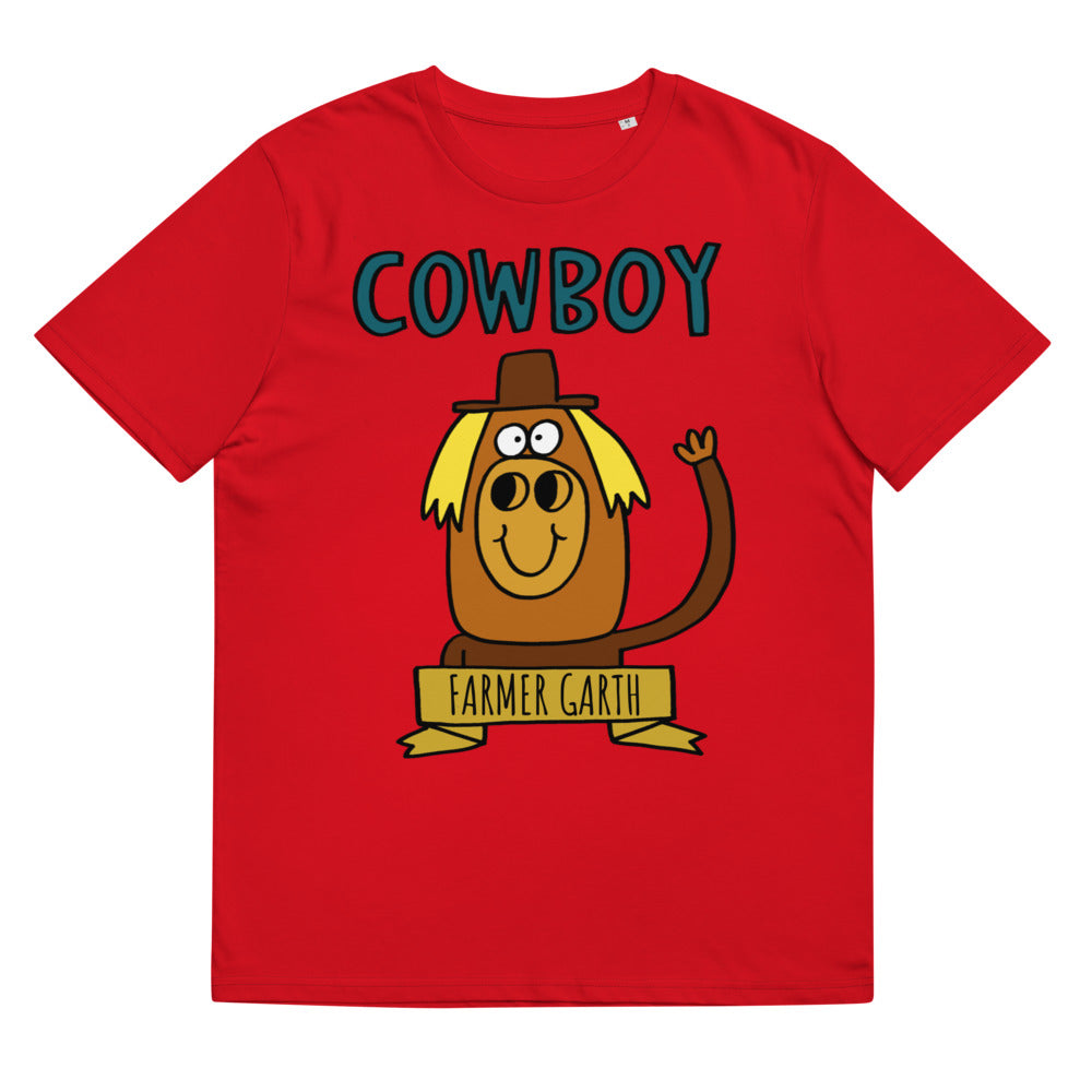 Cowboy - Personalised unisex organic cotton t-shirt