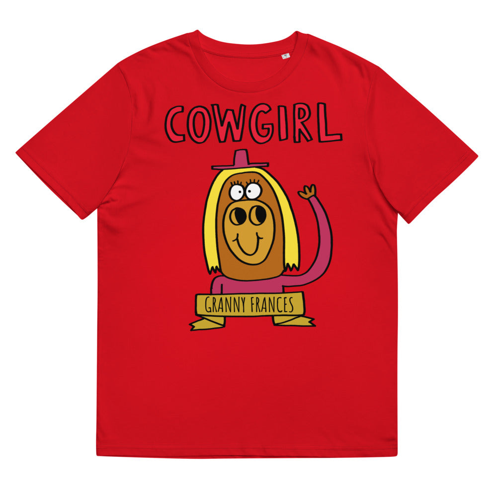 Cowgirl - Personalised unisex organic cotton t-shirt