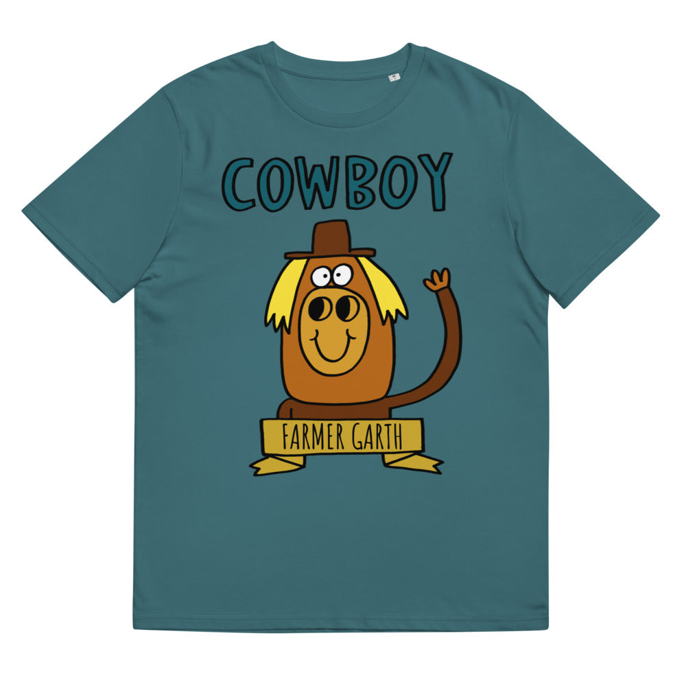 Cowboy - Personalised unisex organic cotton t-shirt