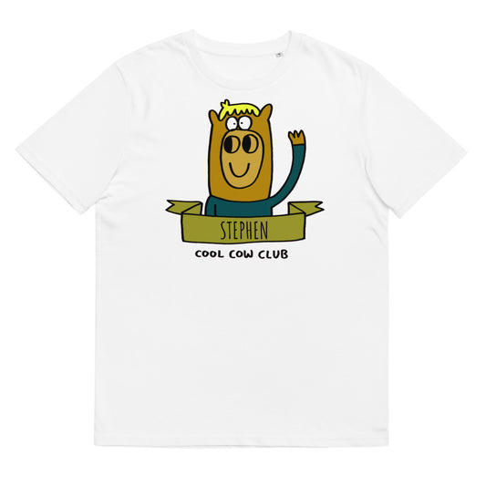 Cool Cow Club - Personalised Unisex organic cotton t-shirt