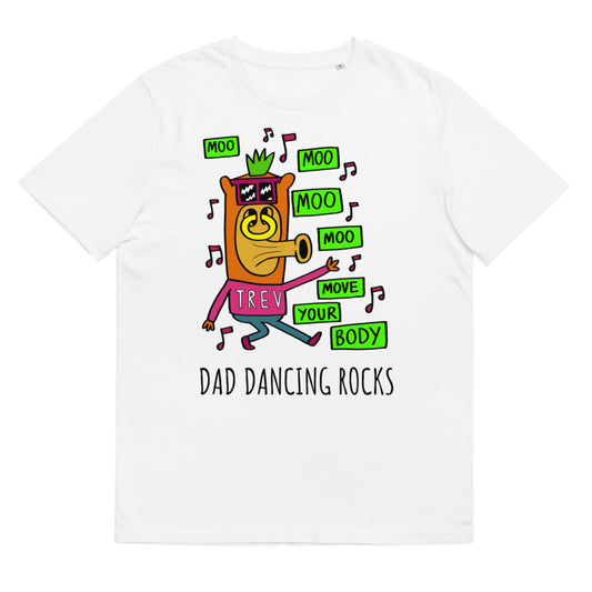 Dad Dancing - Personalised unisex organic cotton t-shirt