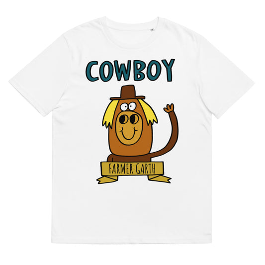 Cowboy - Personalised unisex organic cotton t-shirt