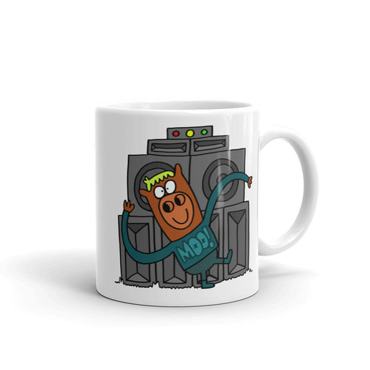 Wobble Dancing - White glossy mug