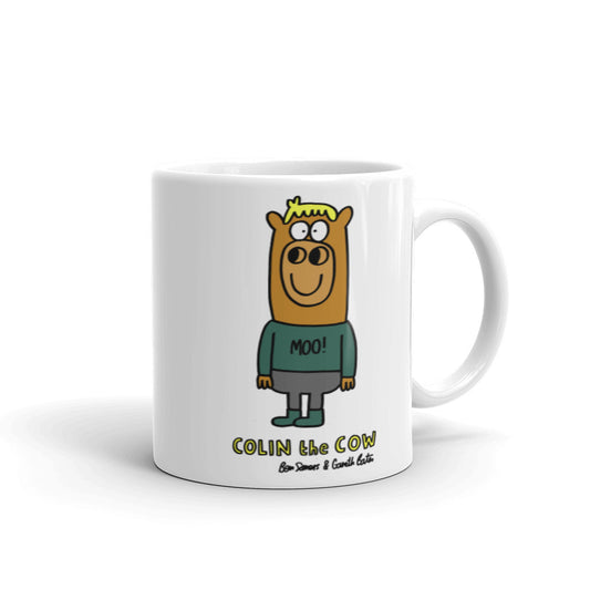 Colin the Cow - White glossy mug